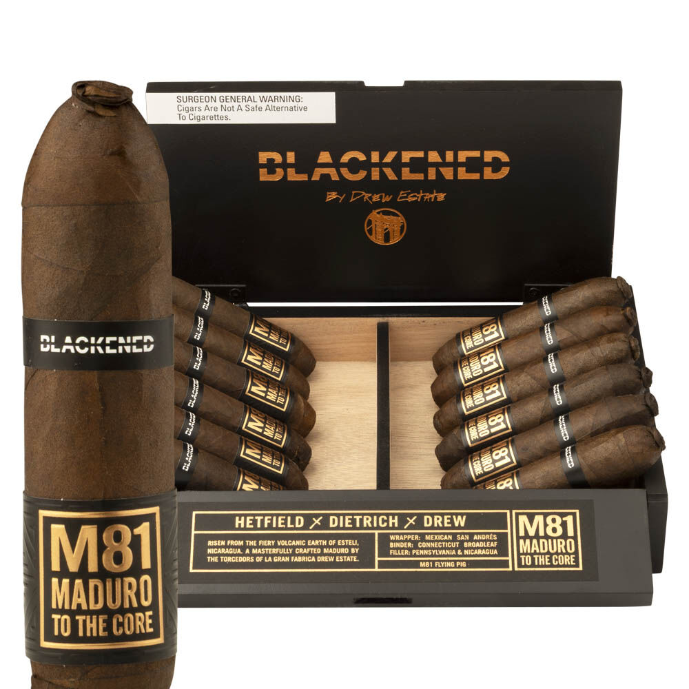 Blackened by Drew Estate Flying Pig Box of 12