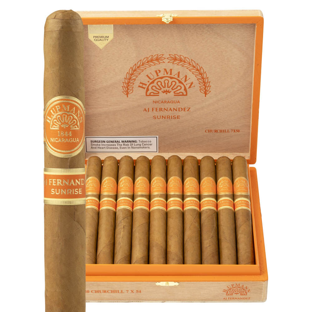 H. Upmann Nicaragua by AJ Fernandez Sunrise Churchill Box of 20