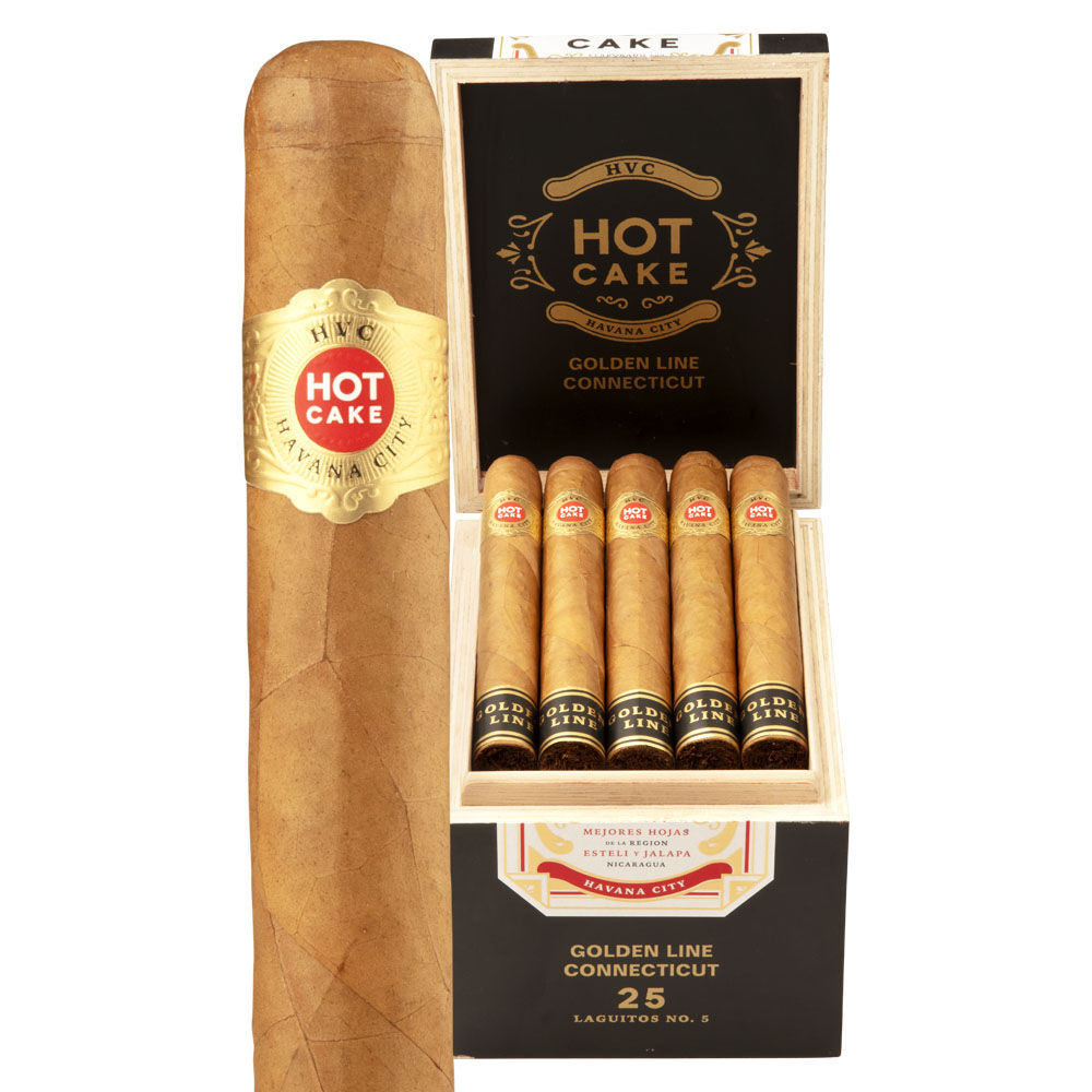 HVC Hot Cake Golden Line Connecticut Laguito No. 5 Box of 25