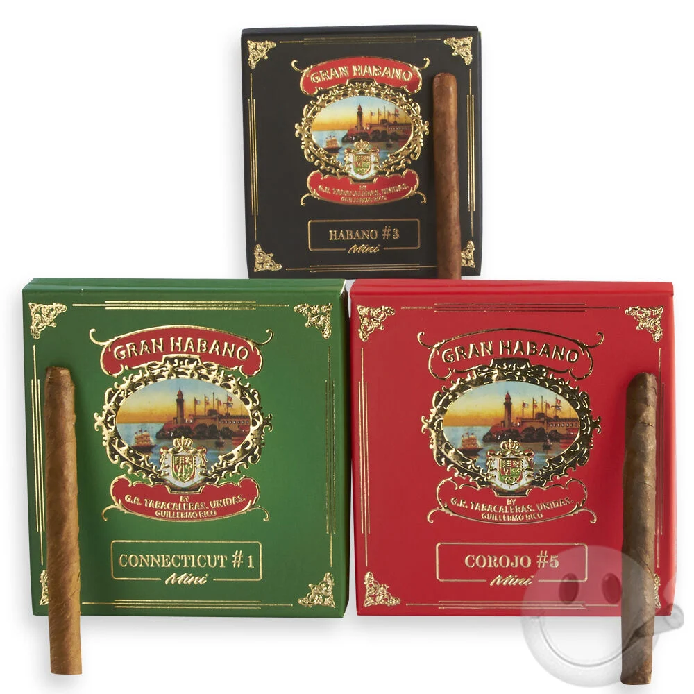 Gran Habano Minis | Puritos - #5 Corojo (Red) | Pack of 20