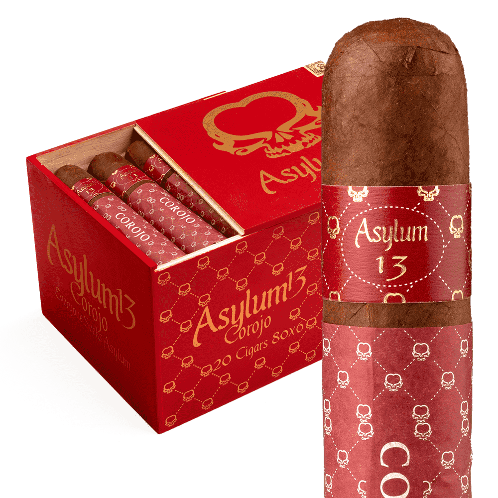 Asylum 13 Corojo 80 x 6 / 6 x 80 Box of 20