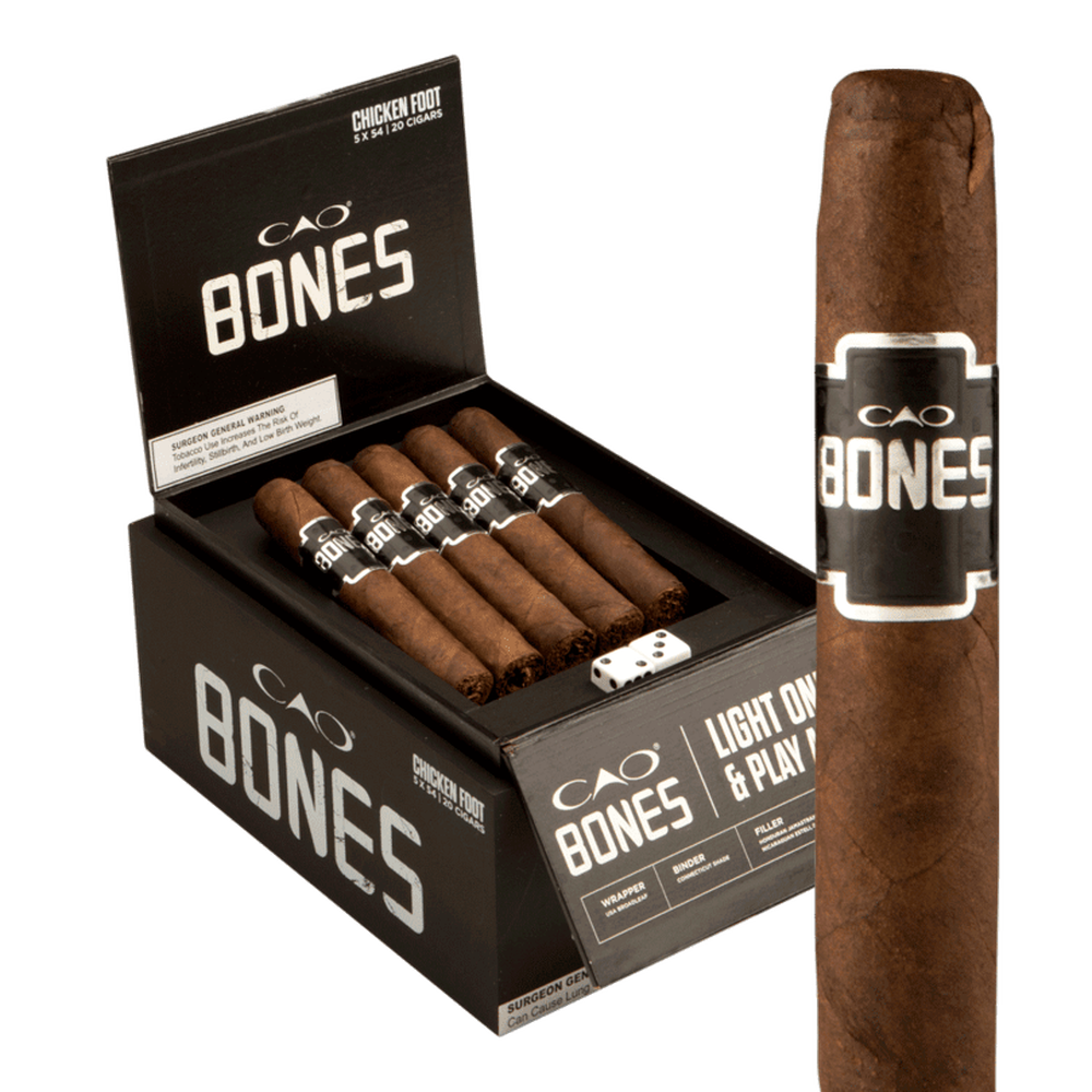 CAO Bones Chicken Foot Robusto / 5 x 54 Box of 20