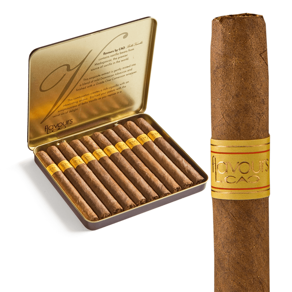CAO Flavours Bella Vanilla Cigarillos / 4 x 30 Tin of 10