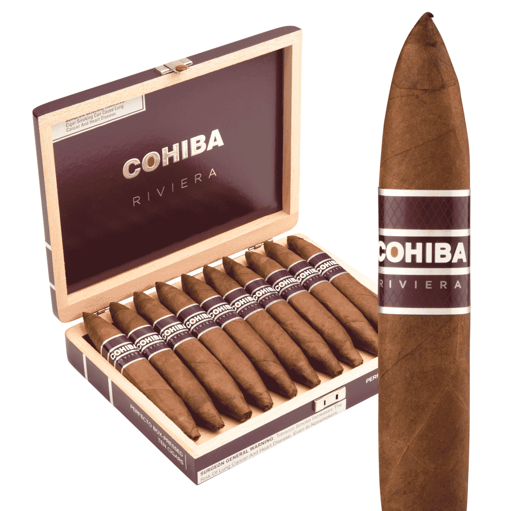 Cohiba Riviera Box-Pressed Perfecto / 6 x 60 Box of 10