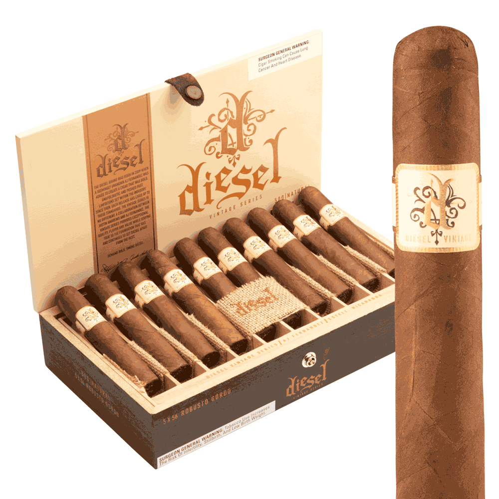 Diesel Vintage Series Natural Robusto Gordo / 5 x 56 Box of 20