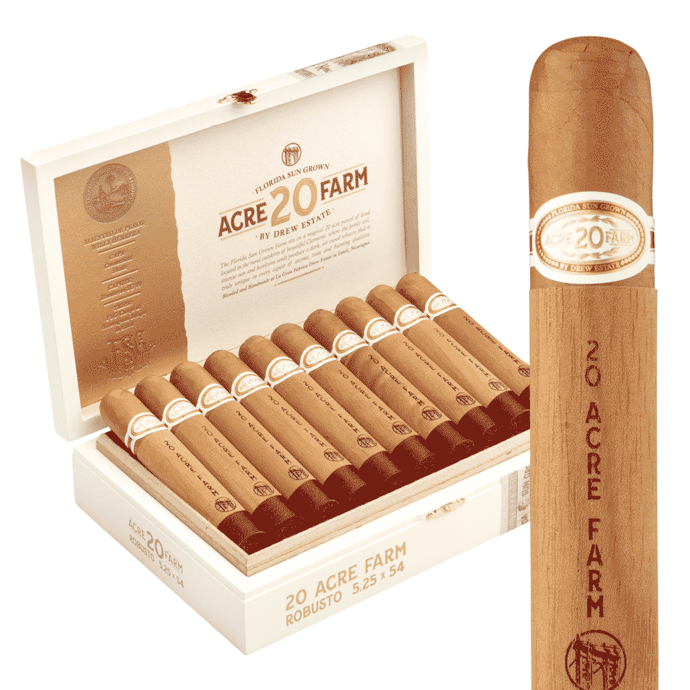 Florida Sun Grown 20 Acre Farm Robusto / 5.25 x 54 Box of 20
