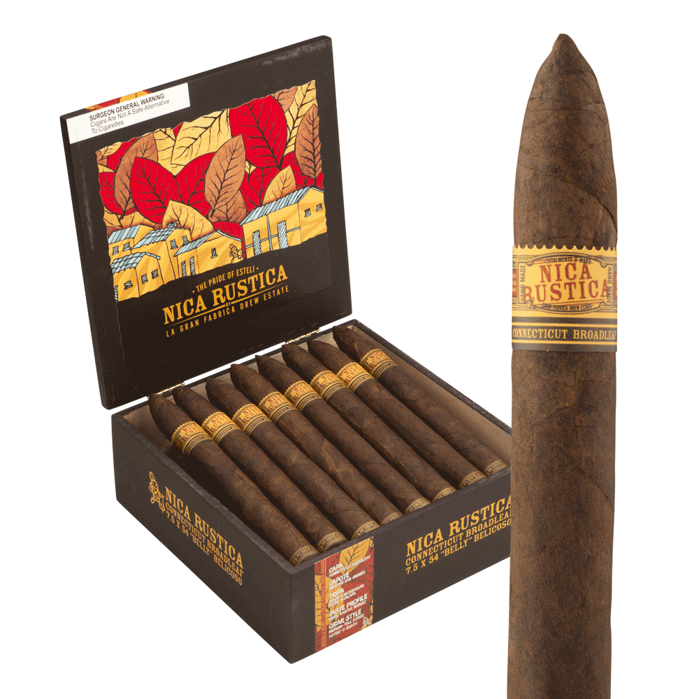 Nica Rustica Broadleaf Belly / 7.5 x 54 Box of 25