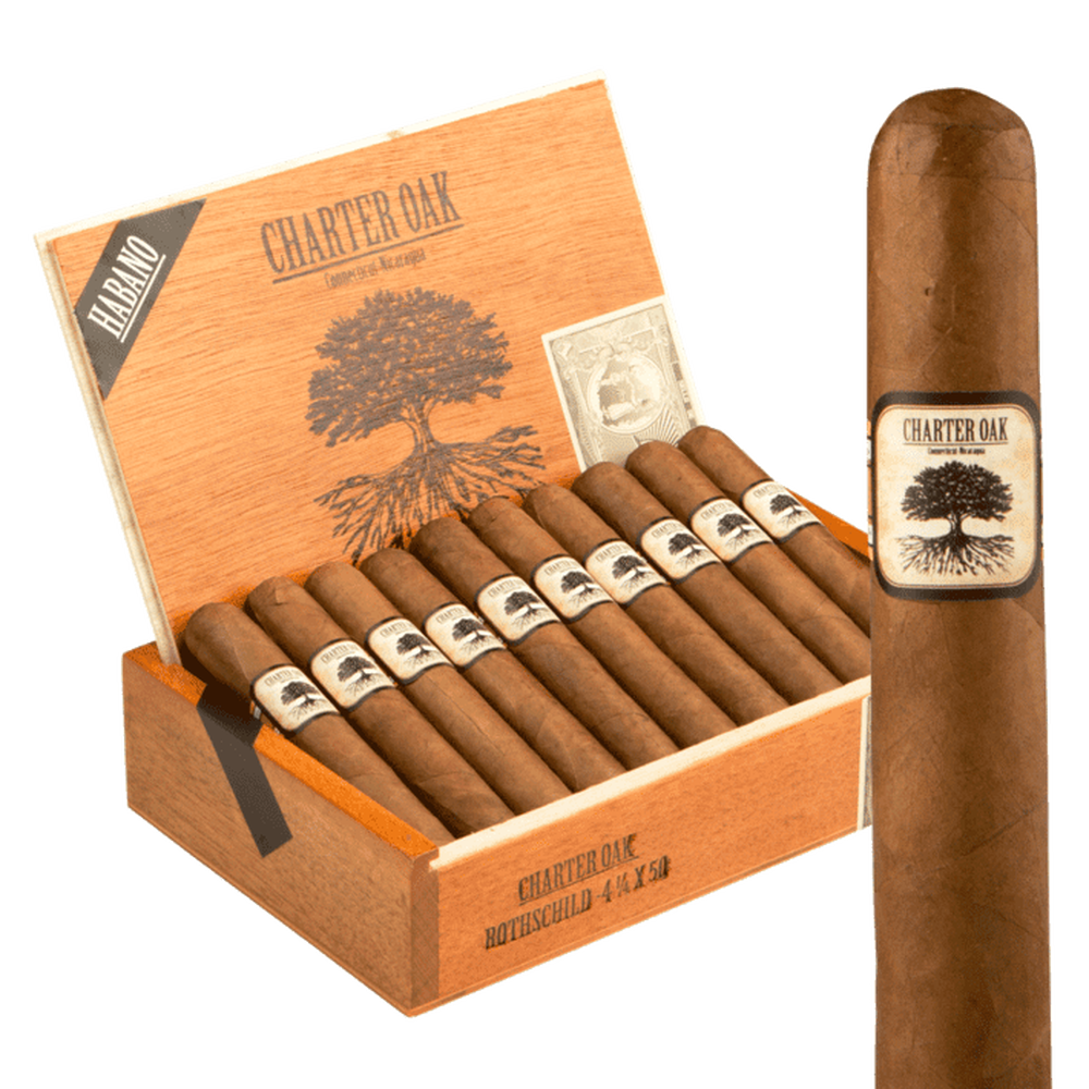 Foundation Charter Oak Habano Rothschild / 4.5 x 50 Pack of 5
