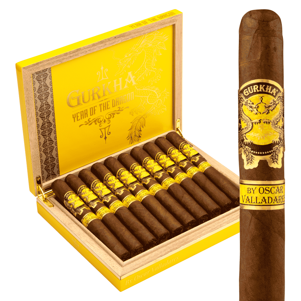 Gurkha Year of The Dragon By Oscar Valladares Perfecto / 6 x 52 Box of 10