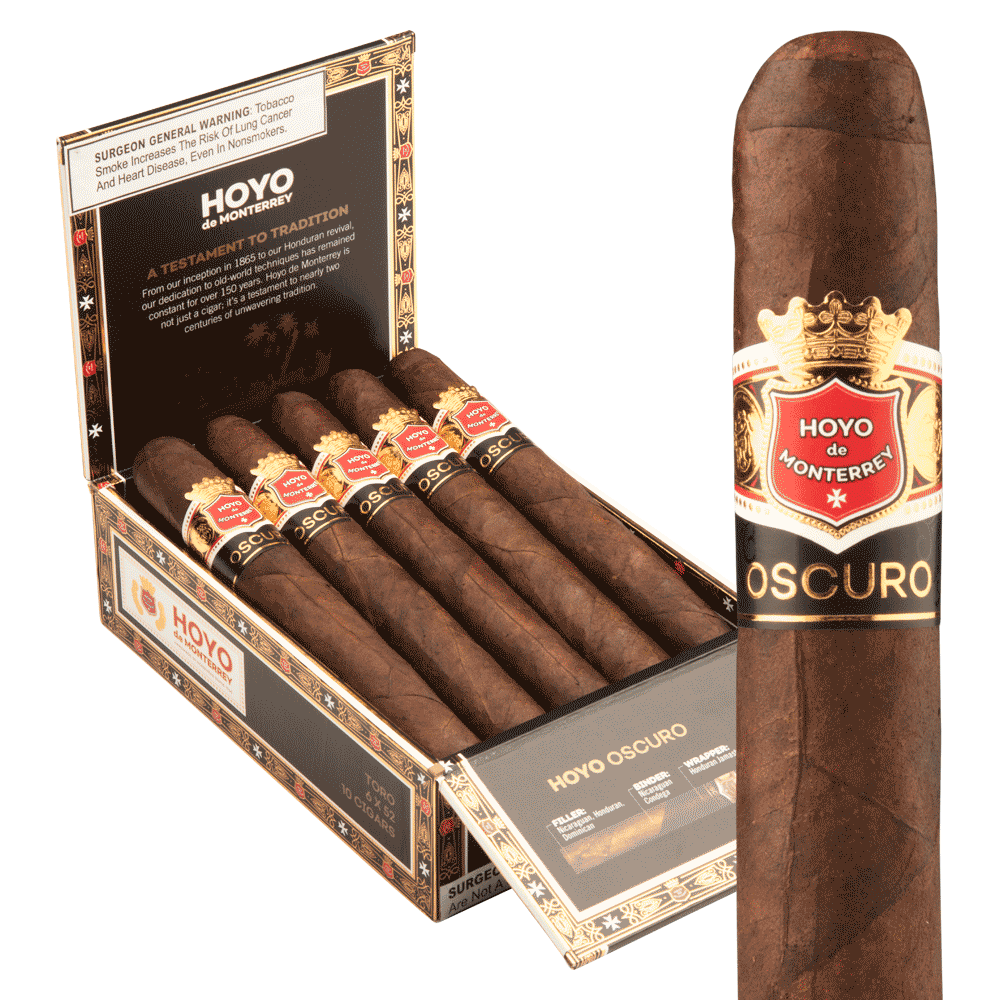 Hoyo de Monterrey Oscuro Toro / 6 x 52 Box of 10