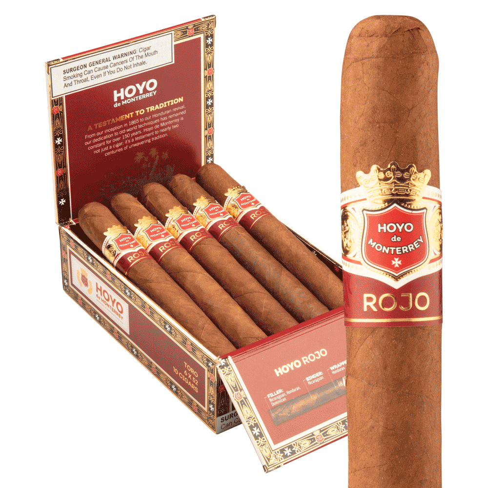Hoyo de Monterrey Rojo Toro / 6 x 52 Box of 10