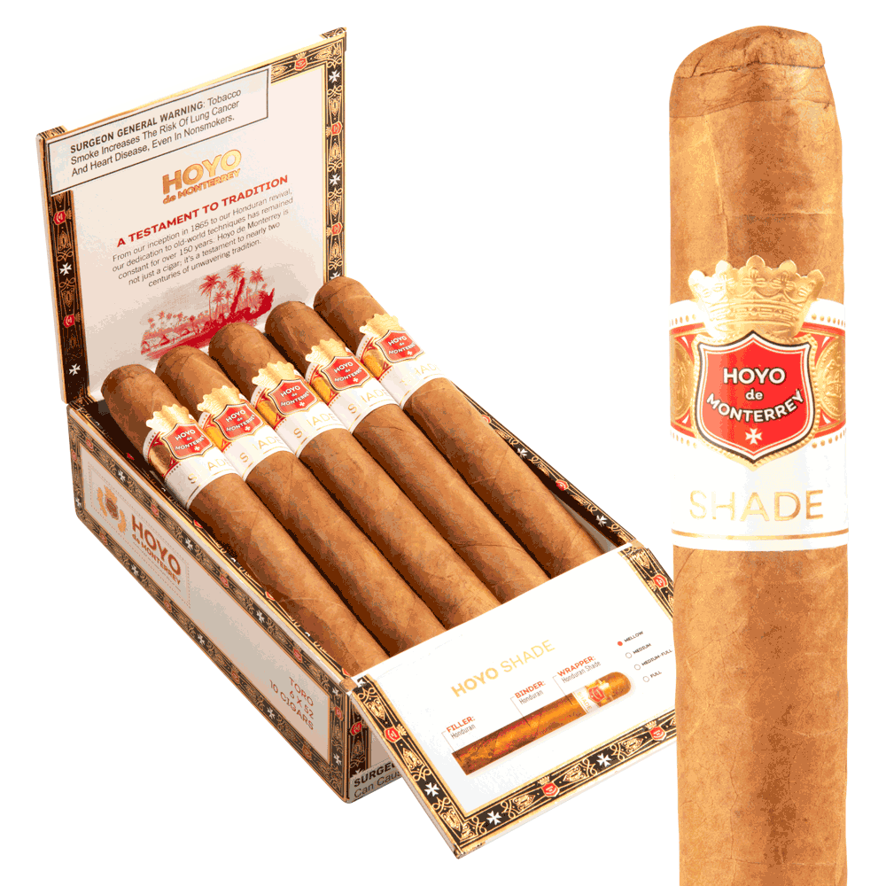 Hoyo De Monterrey Shade Toro / 5 x 52 Box of 10