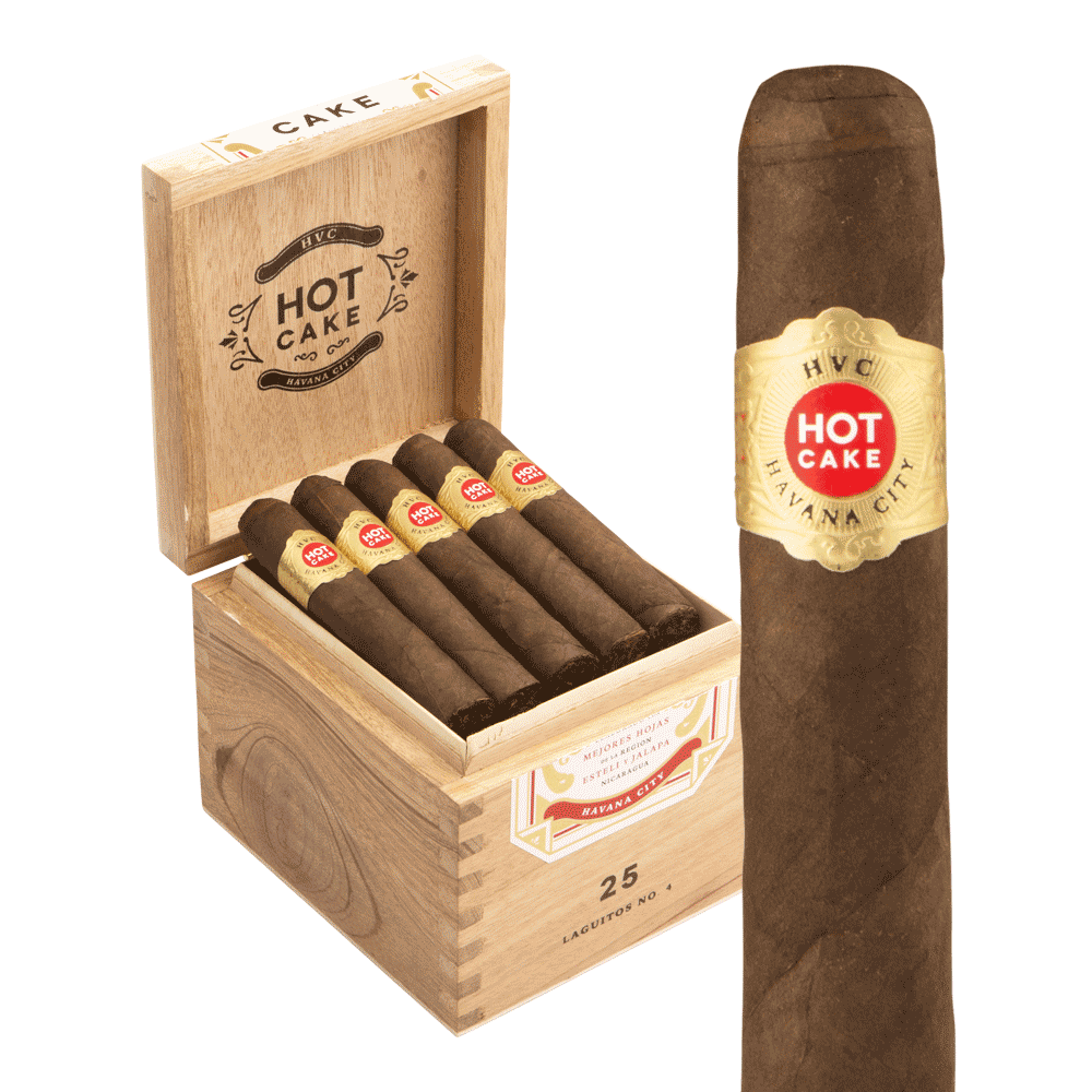 HVC Hot Cake Laguito No.4 Maduro / 4 x 52 Box of 25