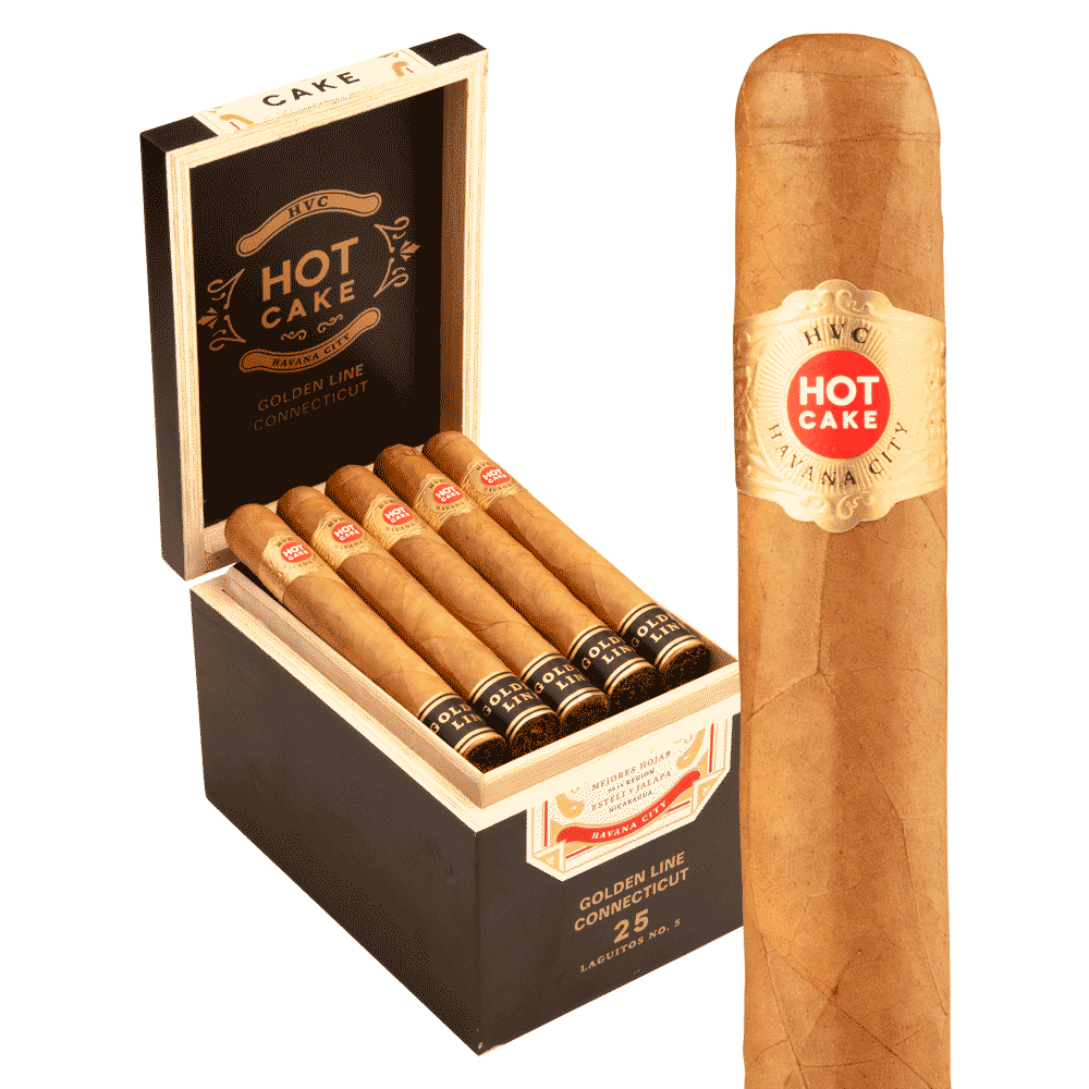 HVC Hot Cake Golden Line Connecticut Laguito No. 5 / 6 x 54 Box of 25