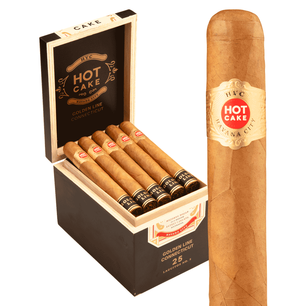 HVC Hot Cake Golden Line Connecticut Laguito No. 5 / 6 x 54 Pack of 5