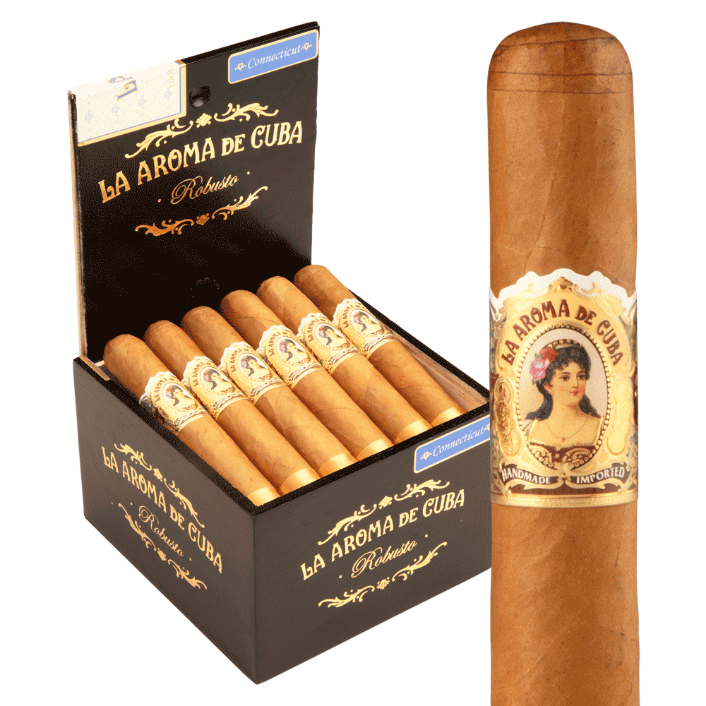 La Aroma de Cuba Connecticut Robusto / 5.25 x 54 Box of 24