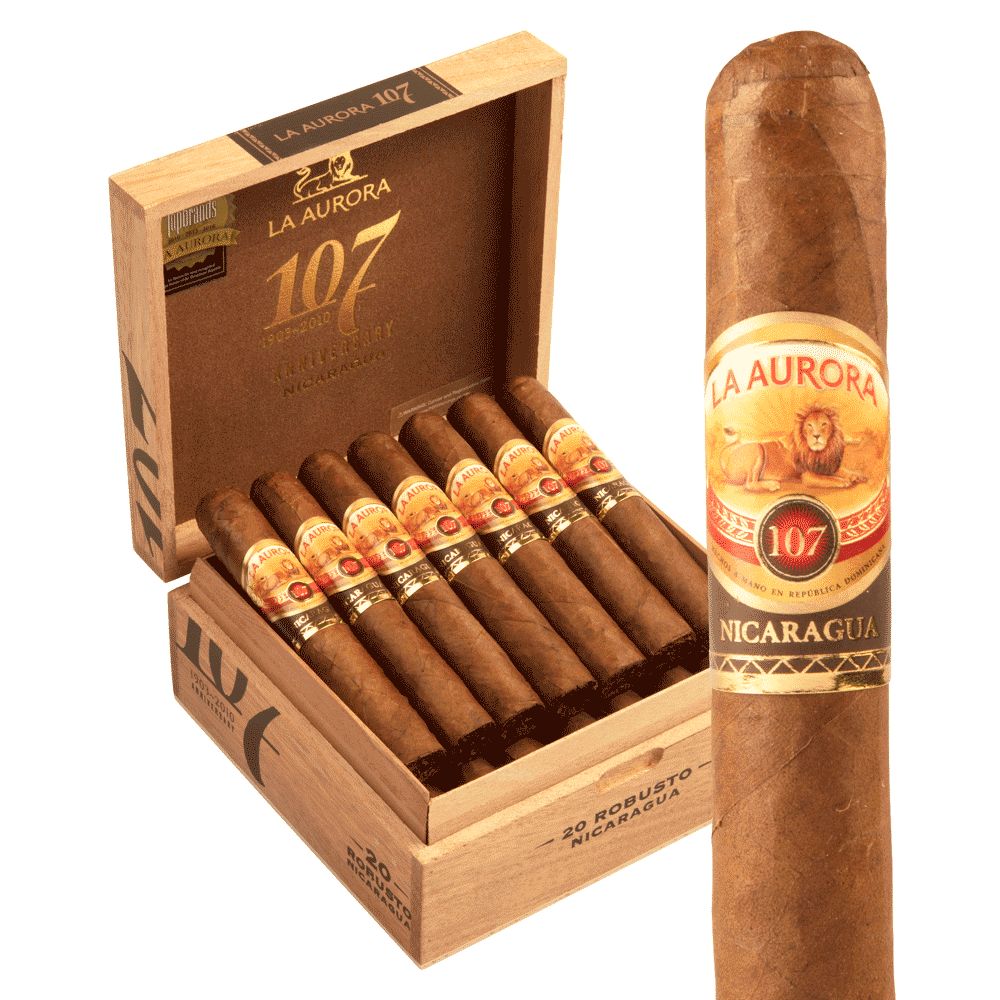 La Aurora 107 Nicaragua Robusto / 5.75 x 54 Box of 20