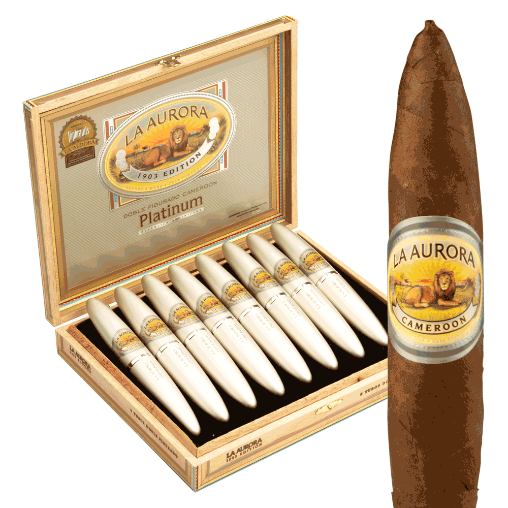 La Aurora 1903 Preferidos Platinum Tubo / 5 x 54 Box of 8