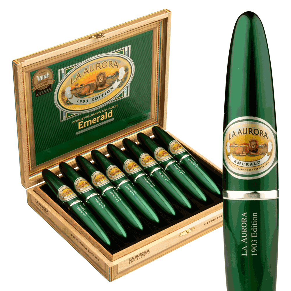 La Aurora 1903 Preferidos Emerald Tubo / 5 x 54 Box of 8