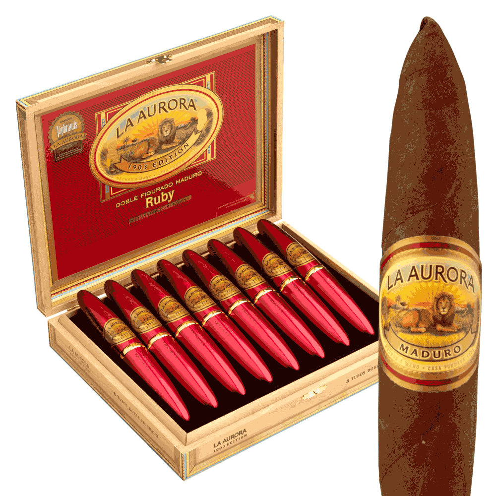 La Aurora 1903 Preferidos Ruby Tubo / 5 x 54 Box of 8
