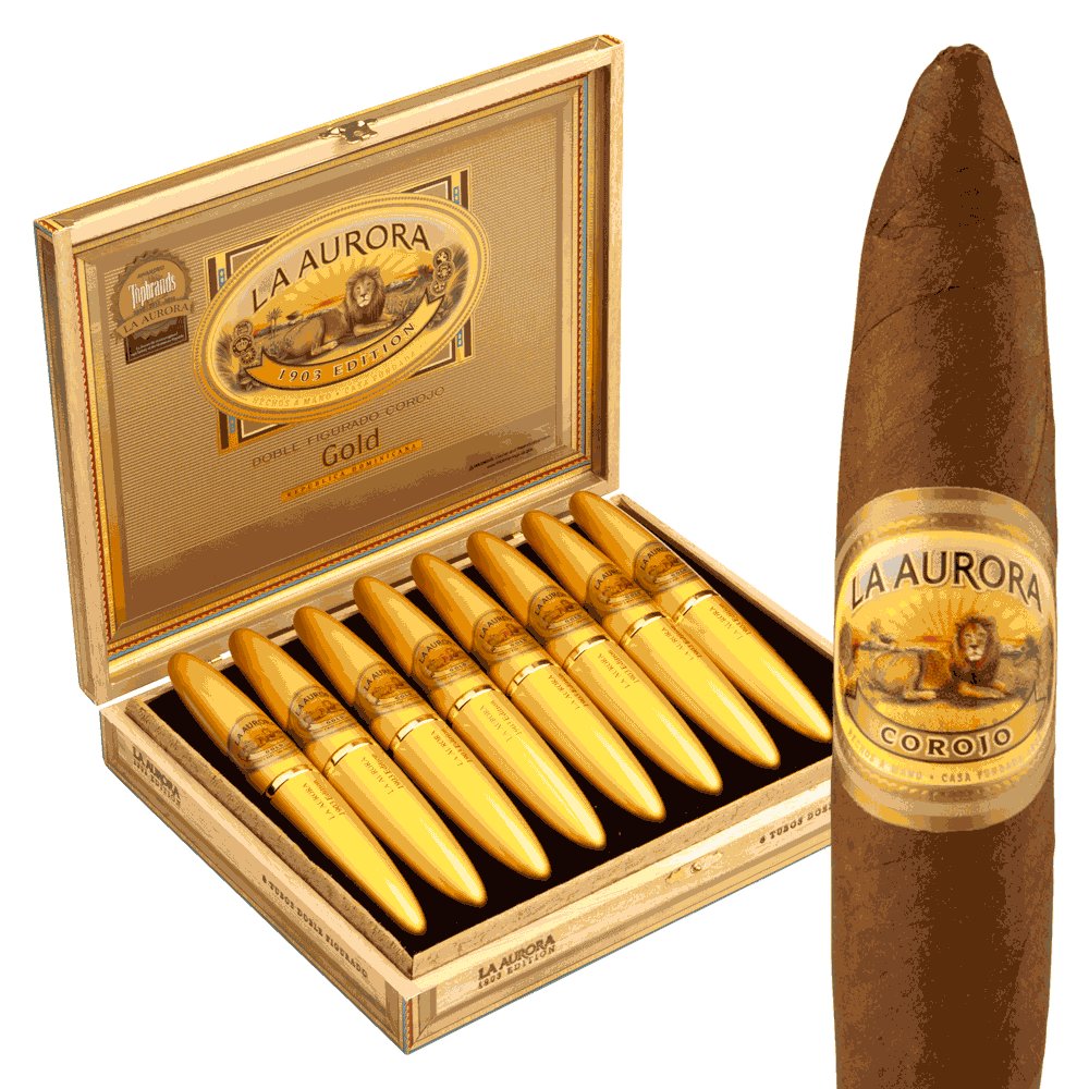 La Aurora 1903 Preferidos Gold Tubo / 5 x 54 Box of 8