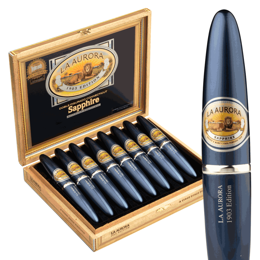 La Aurora 1903 Preferidos Sapphire Tubo / 5 x 54 Box of 8