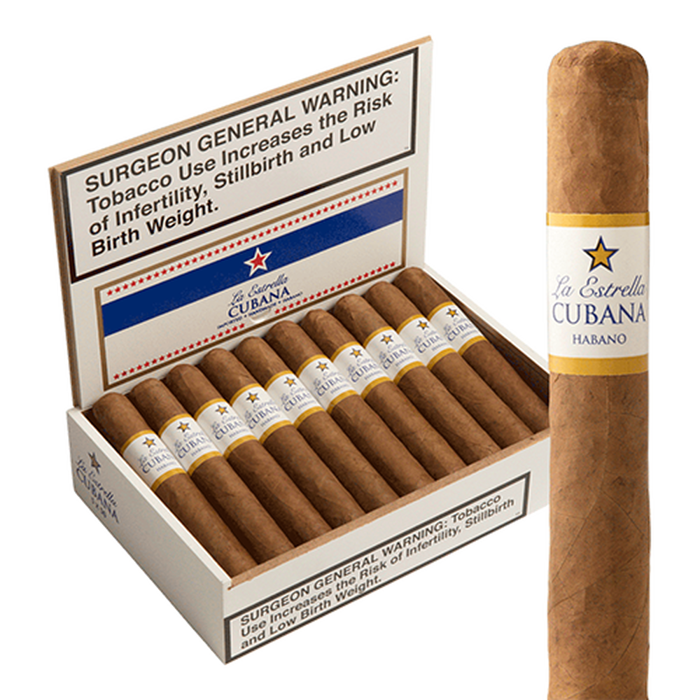 La Estrella Cubana Habano Robusto / 5 x 50 Box of 20