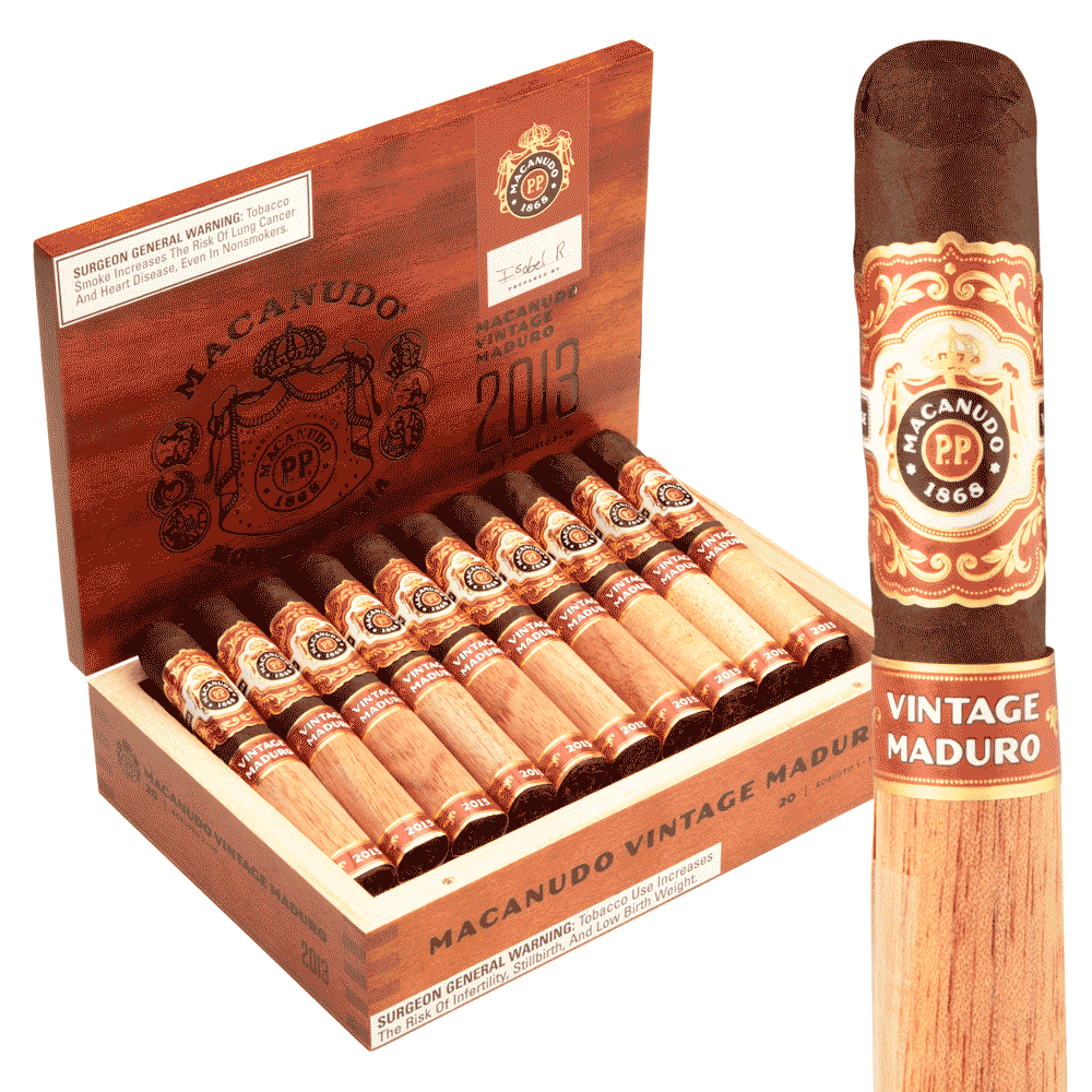 Macanudo Maduro Vintage 2013 Robusto / 5 x 50 Box of 20