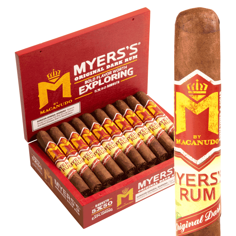 M by Macanudo Meyer's Rum Robusto / 5 x 50 Box of 20