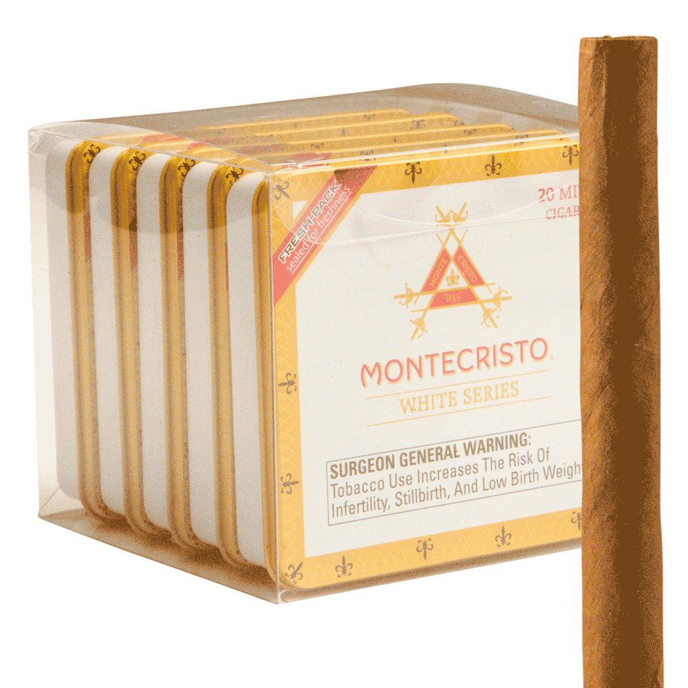 Montecristo White Series Minis / 2.88 x 20 5 tins of 20 (100 total)