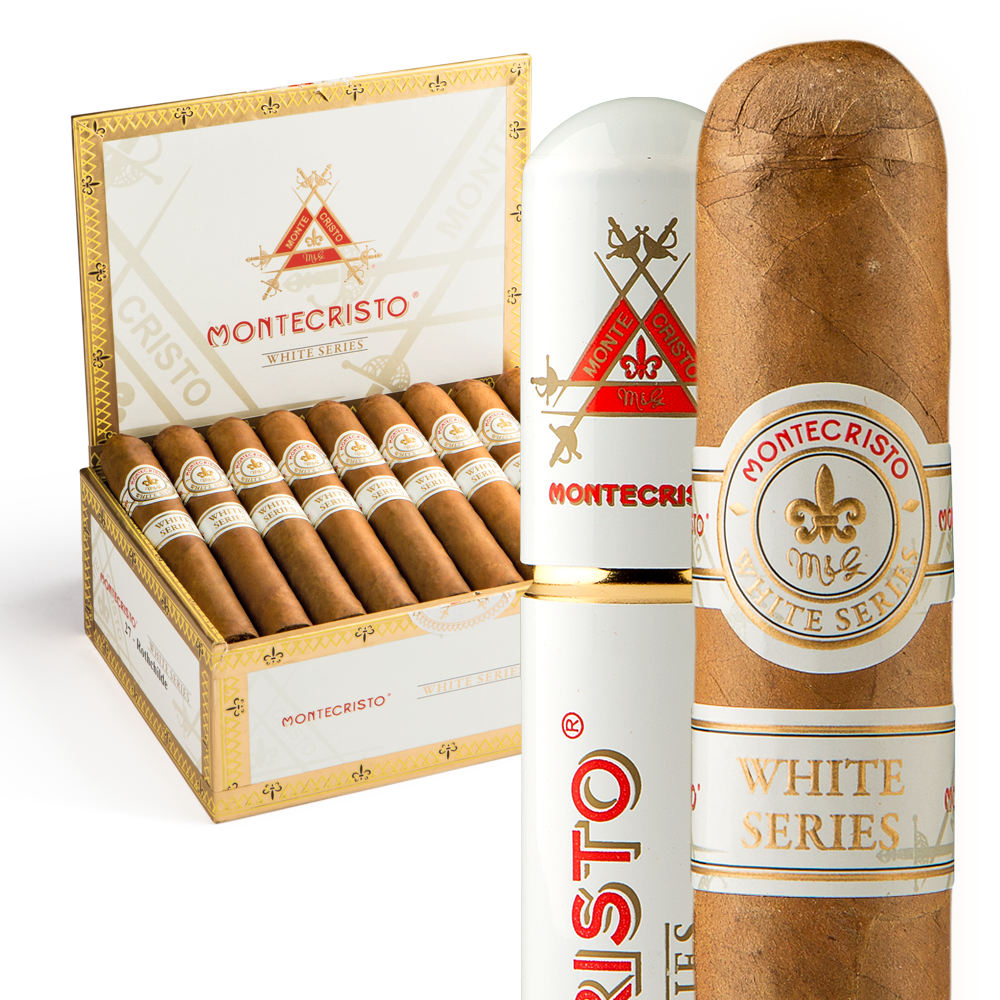 Montecristo White Series Robusto Grande Tube / 5 x 52 Pack of 5