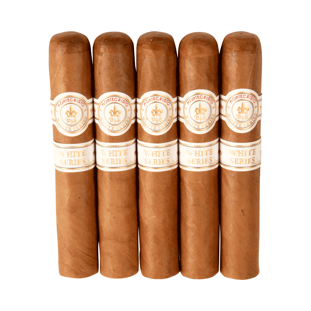 Montecristo White Series Robusto Grande Tube / 5 x 52 Box of 15 Aluminum Tubes