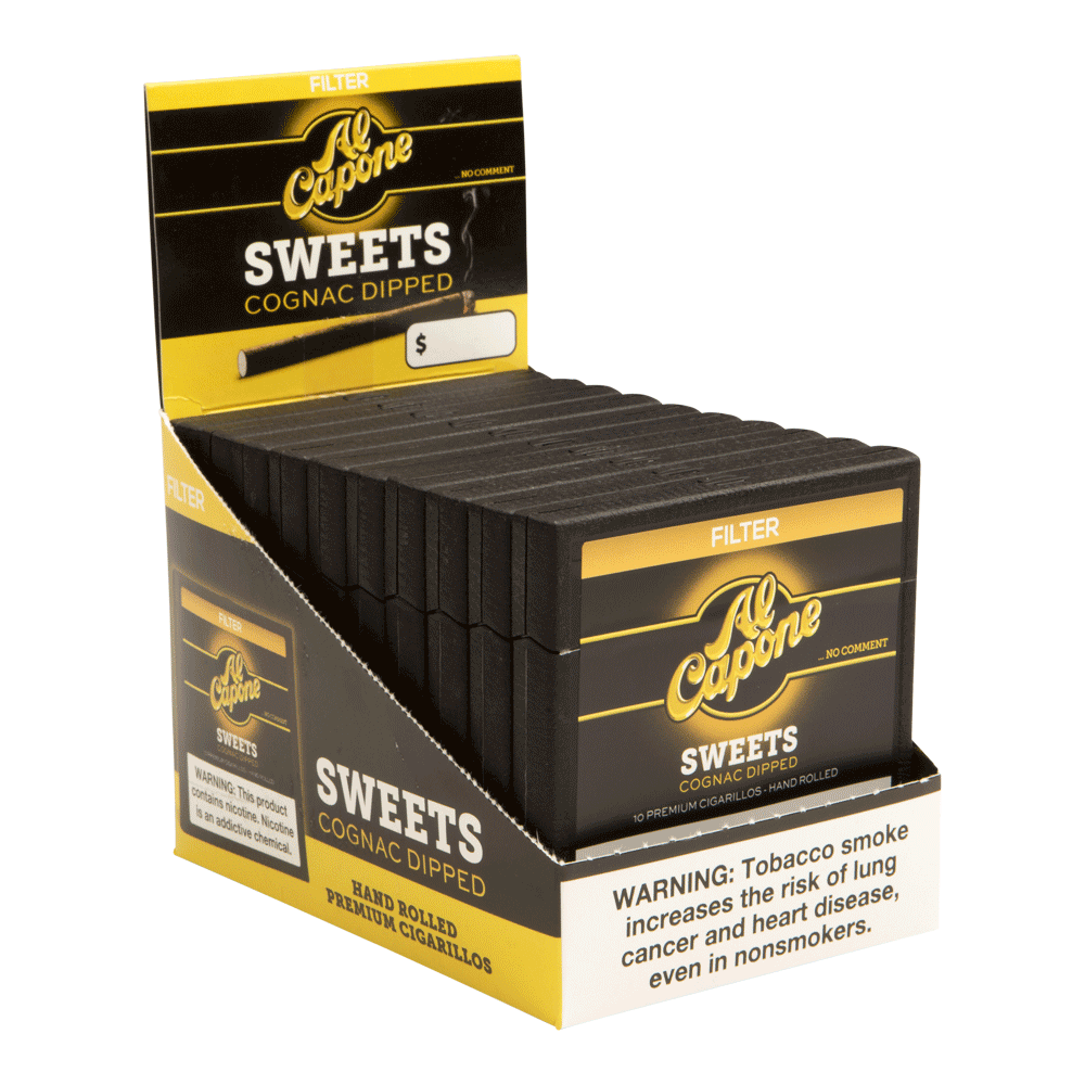 Al Capone Cigarillos Sweets Filter / 3.5 x 20 10 Packs of 10 (100 total)