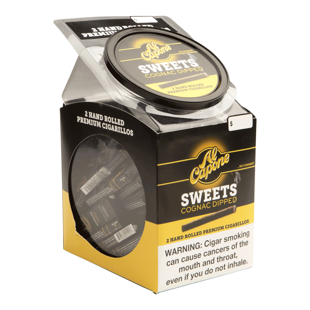 Al Capone Cigarillos Sweets Non-Filtered Bowl / 3.5 x 20 60 Packs of 2 (120 total)