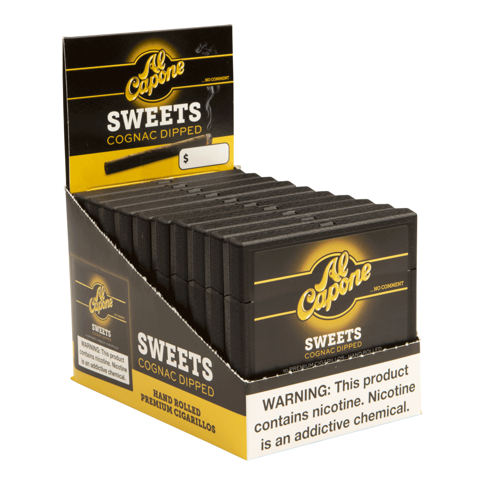 Al Capone Cigarillos Sweets / 3.25 x 20 10 Packs of 10 (100 total)