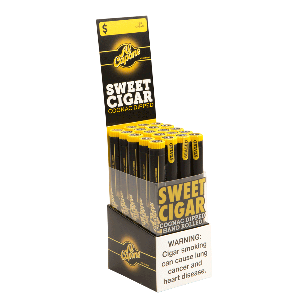 Al Capone Cigarillos Sweets 20ct Upright / 3.5 x 20 Box of 20