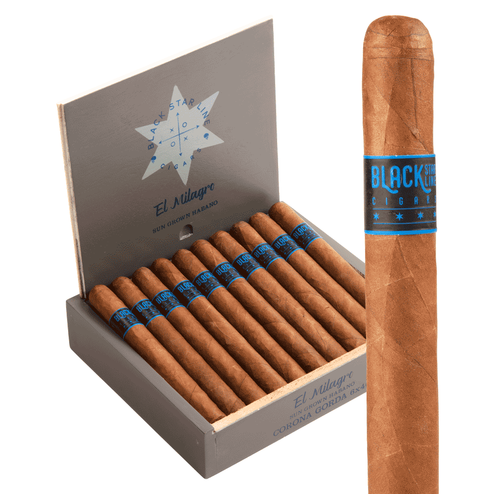 Black Star Line El Milagro Sun Grown Habano Corona / 6 x 46 Box of 20