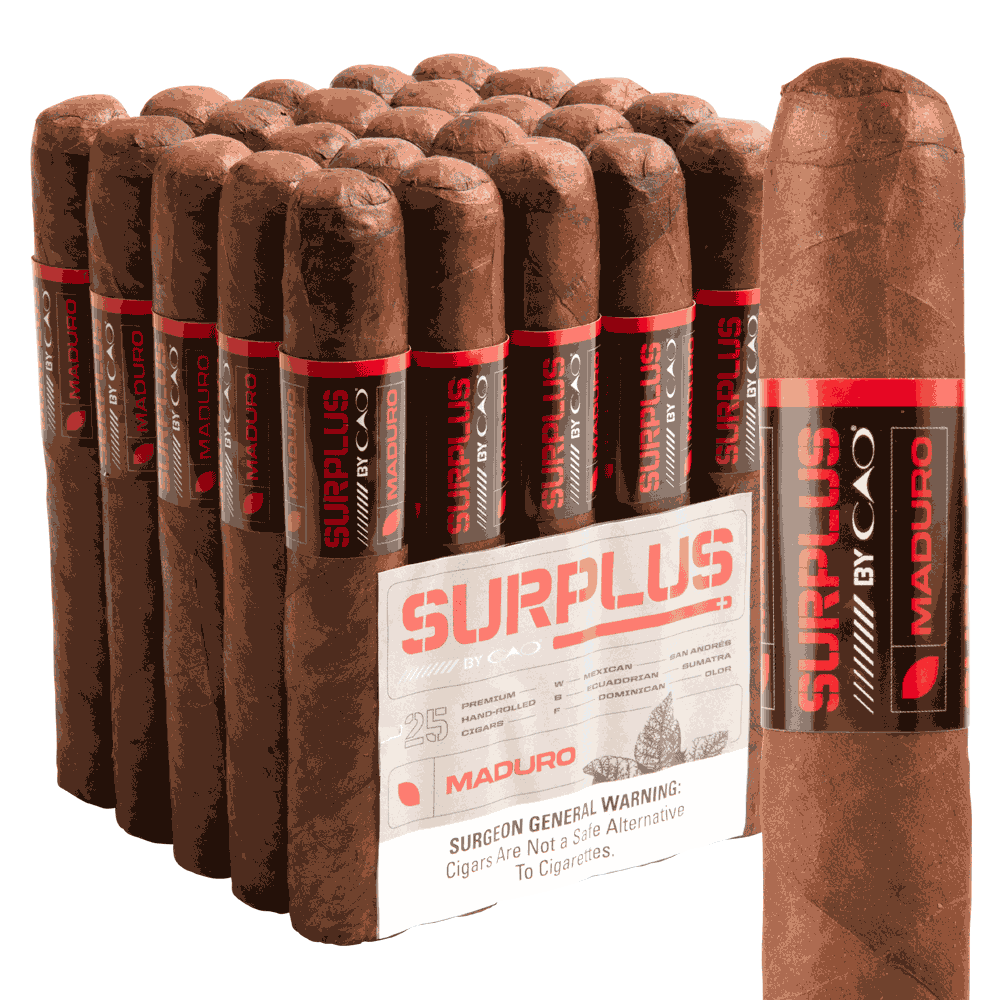Surplus by CAO Maduro Gigante / 6 x 60 Bundle of 25