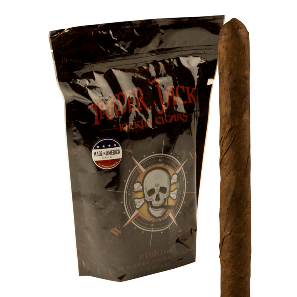 Trader Jack's Kickin' Cigars Midnight / 6.25 x 45 Pouch of 20