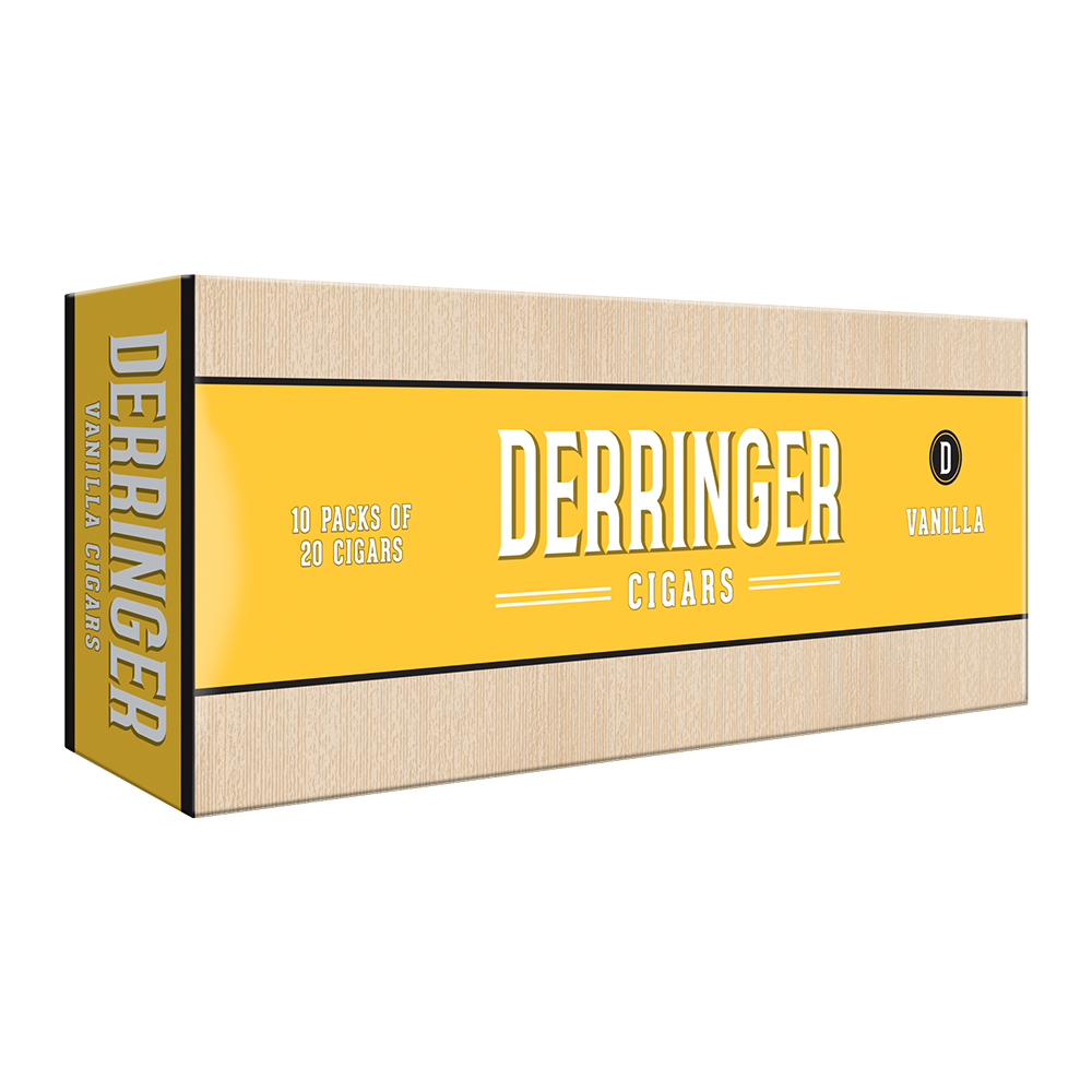 Derringer Filtered Cigars Vanilla / 3.88 x 20 10 Packs of 20 (200 total)