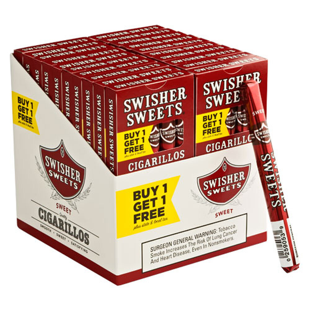 Swisher Sweets Cigarillos Sweets / 4 x 30 20 Packs of 5 (100 total)