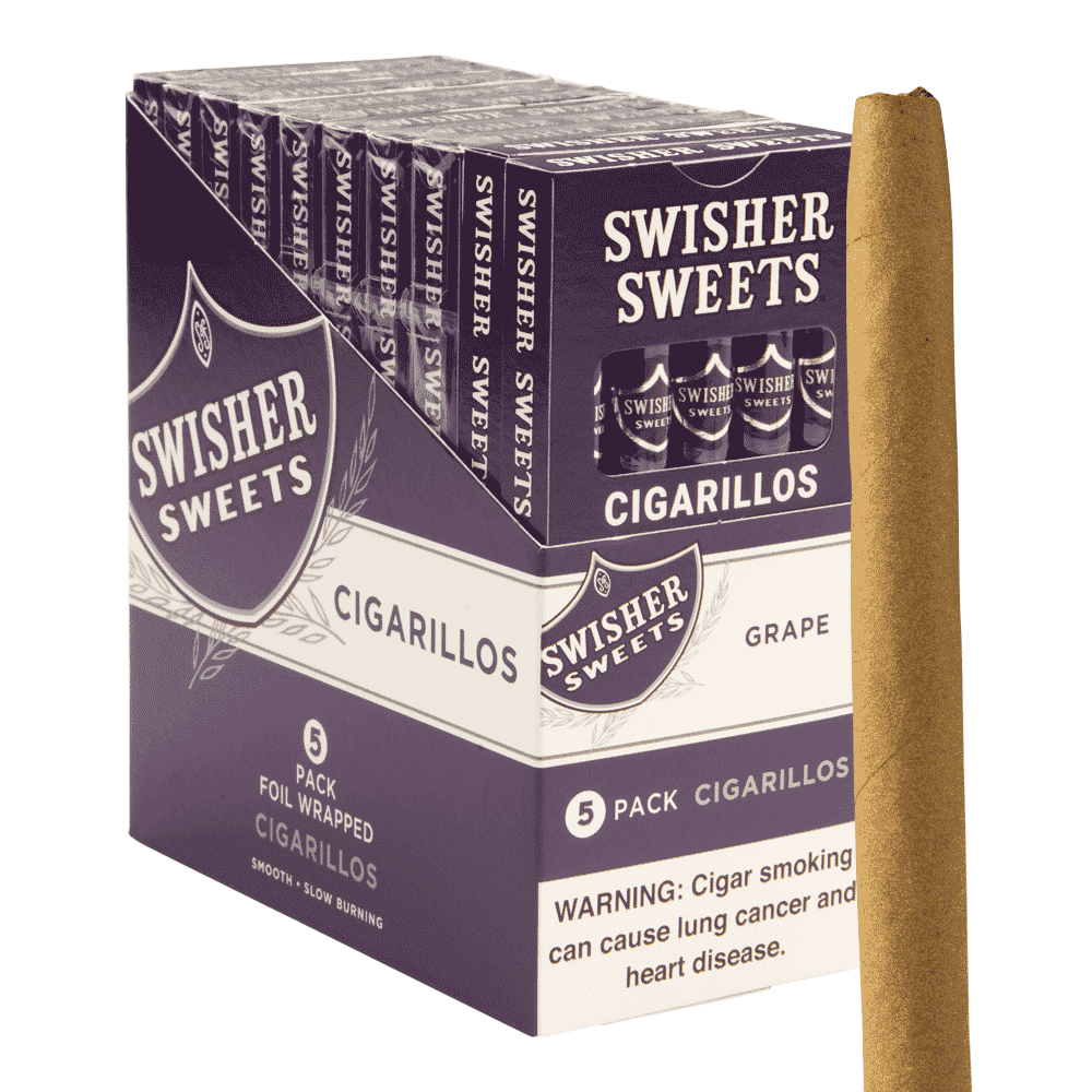 Swisher Sweets Grape Cigarillo / 4 x 30 10 Packs of 5 (50 total)