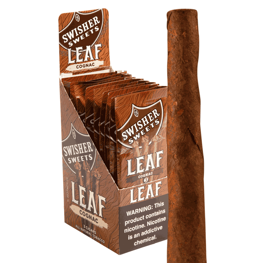 Swisher Sweets Leaf Cognac / 4.25 x 28 10 Packs of 3 (30 total)