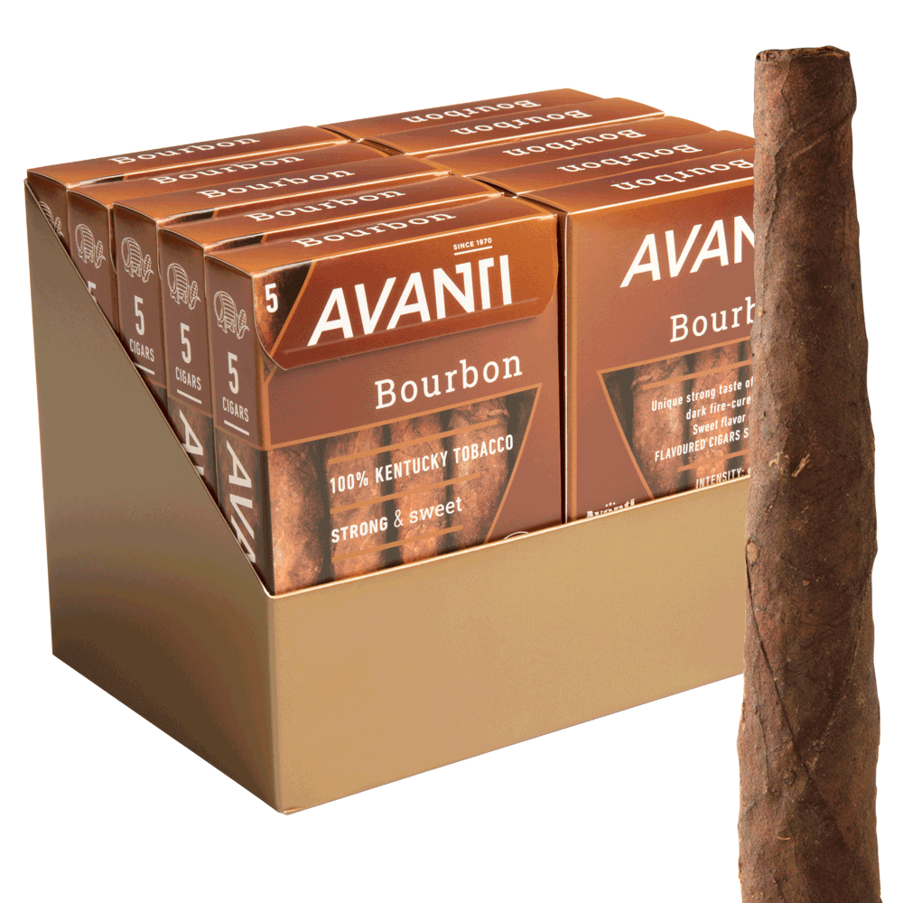 Avanti Bourbon / 4.5 x 34 10 Packs of 5 (50 total)