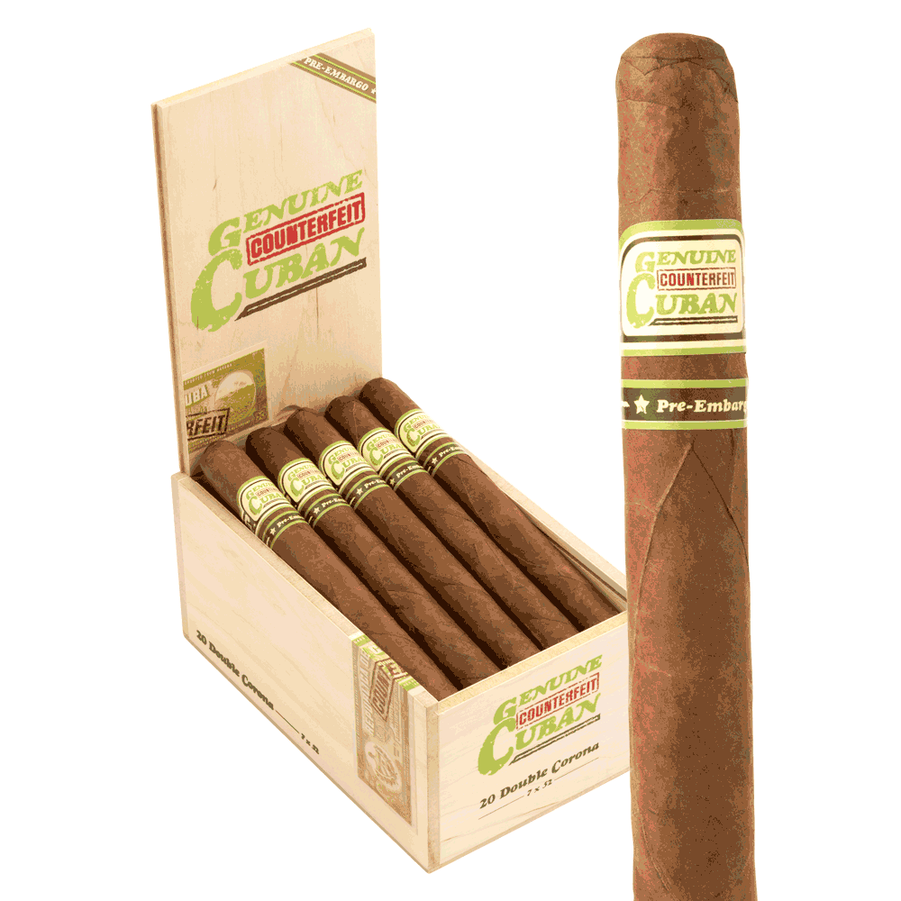 Genuine Counterfeit Cuban Double Corona / 7 x 52 Box of 20