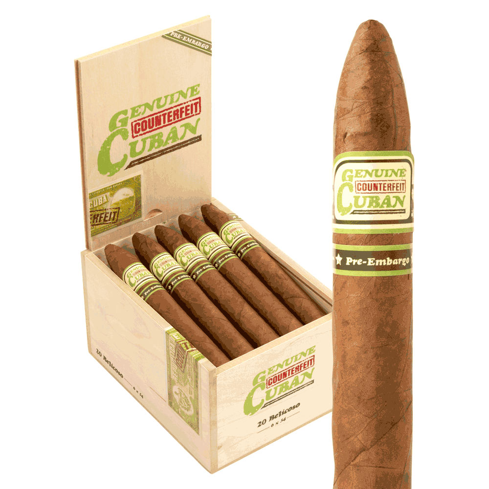 Genuine Counterfeit Cuban Belicoso / 6 x 54 Box of 20