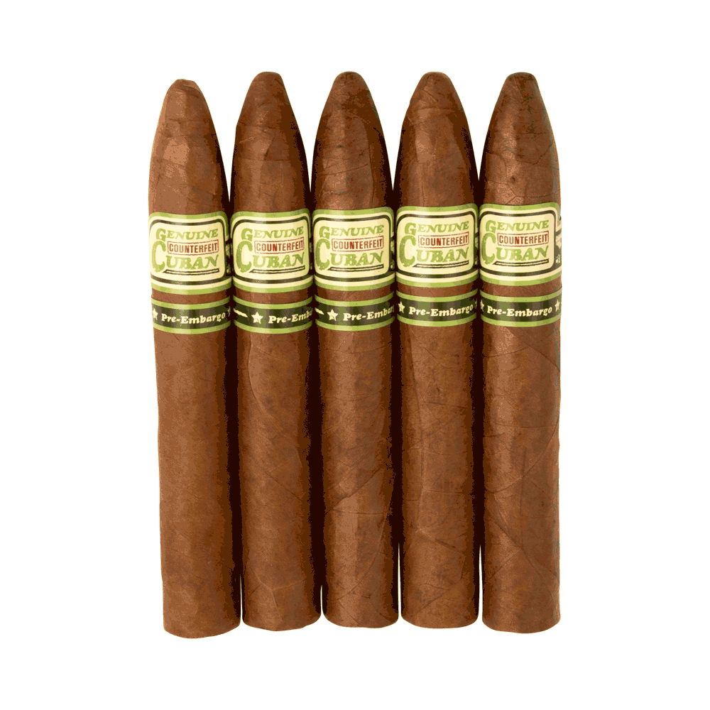 Genuine Counterfeit Cuban Belicoso / 6 x 54 Pack of 5