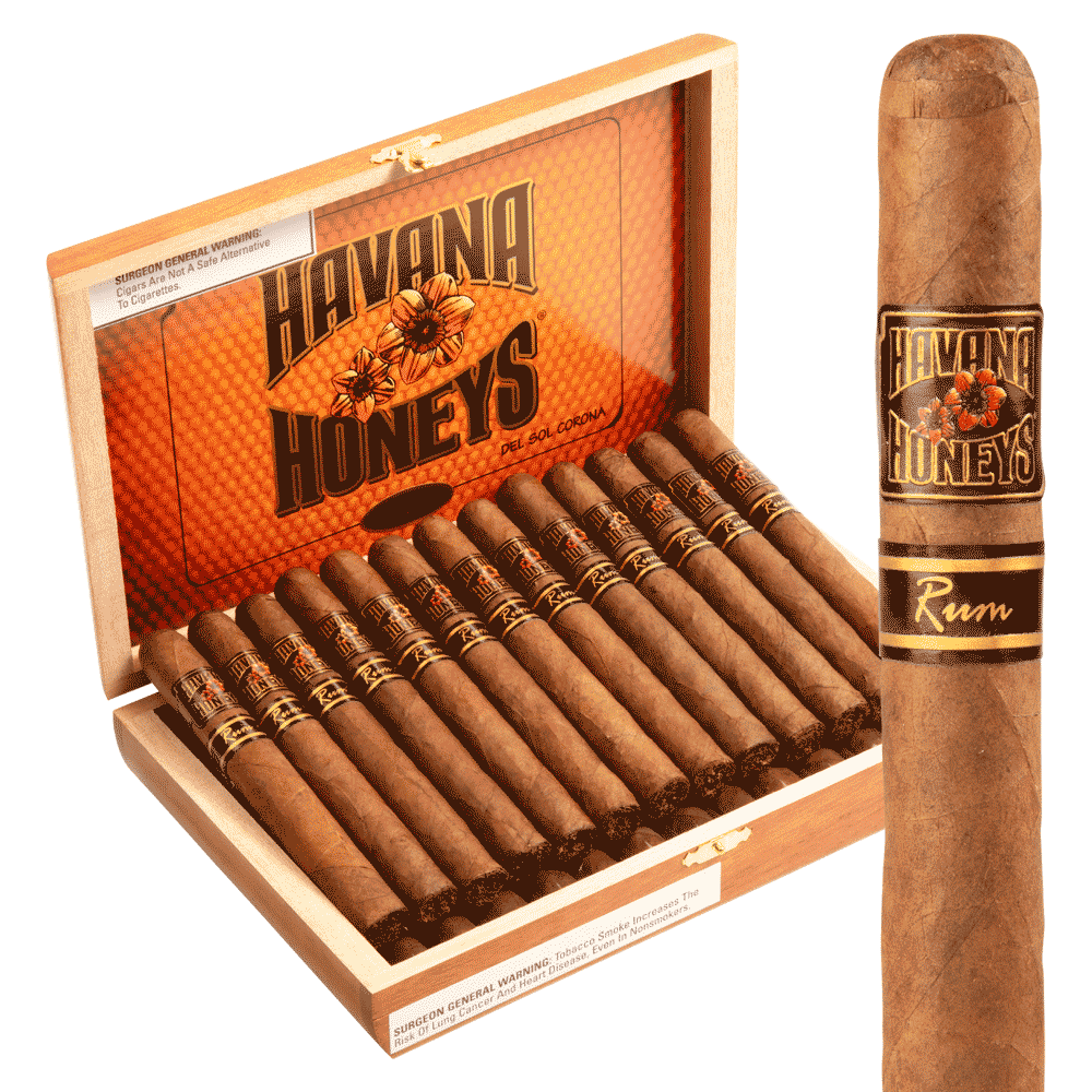 Havana Honeys Rum Del Sol Corona / 5.5 x 42 Box of 25