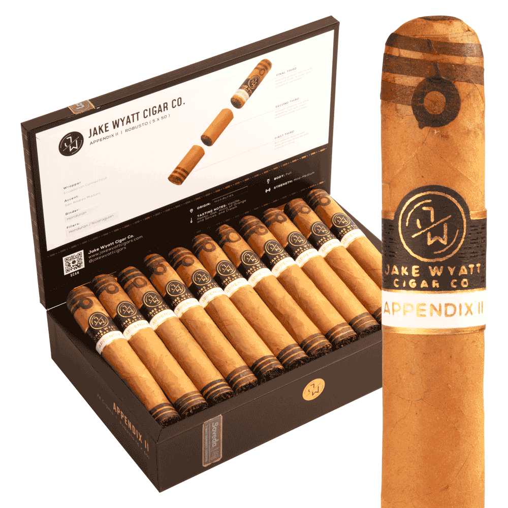 Jake Wyatt Appendix II Robusto / 5 x 50 Box of 22