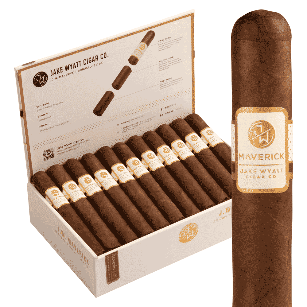 Jake Wyatt J.W. Maverick Robusto / 5 x 50 Box of 22